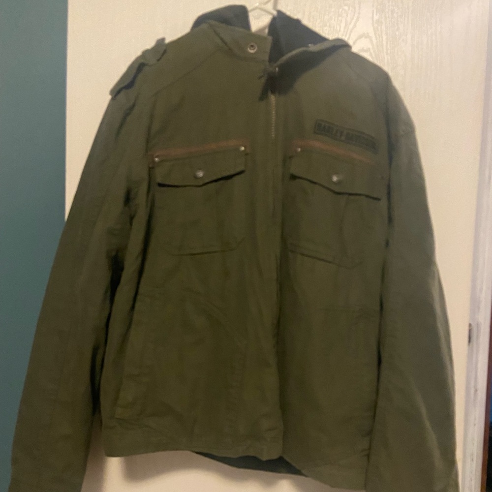 Harley Davidson Jacket w/ Zip In Hooded Vest  Lining